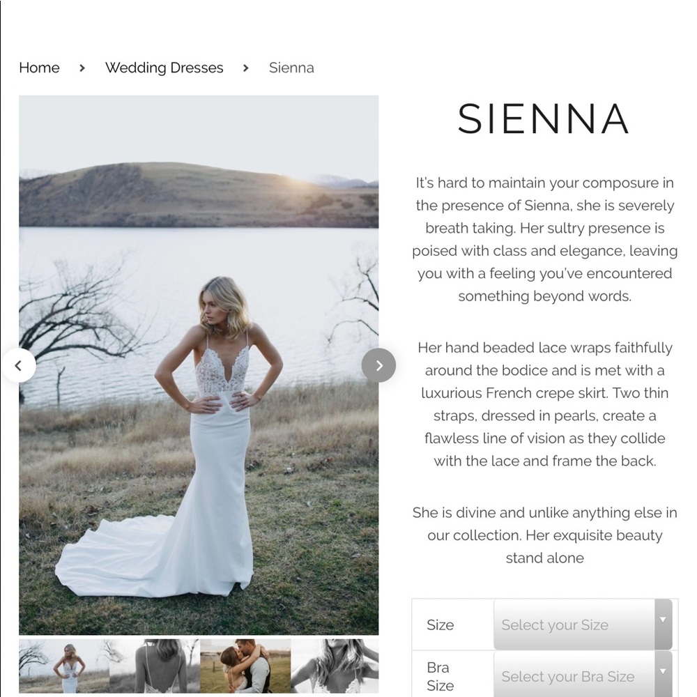 Brand new “Made with Love” wedding gown.